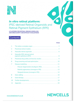Retinal Organoids eBook Contents page.